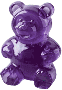 Dark purple gummy