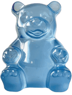 Light blue gummy