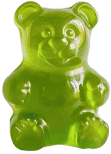 Light green gummy